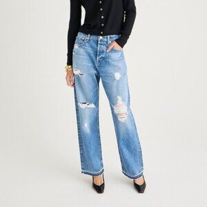 J. Crew Point Sur Distressed Loose Straight Jean